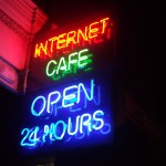 Neon Internet Cafe open 24 hours 150x150 Frugal Monkeys Web Wrap   12 February 2013